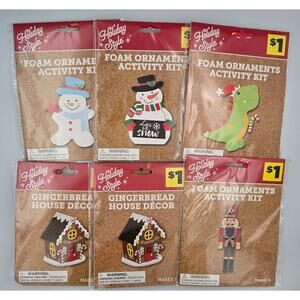 Foam Holiday Activity Sets 6 Kits Make 18 Total